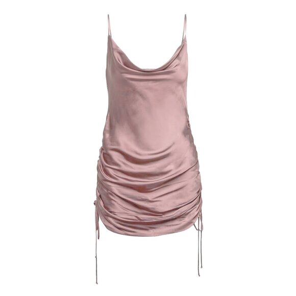 Aritzia Wilfred Only Ruched Slip Dress - Picture 1 of 10